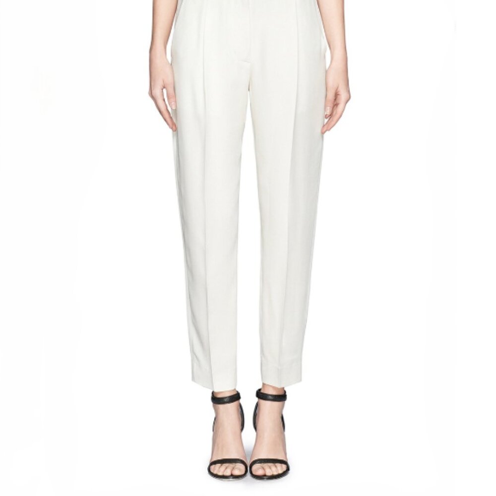 TheLifestyledCo | Ivory/White Trouser/pant‎ tapered leg | Size XS Women's